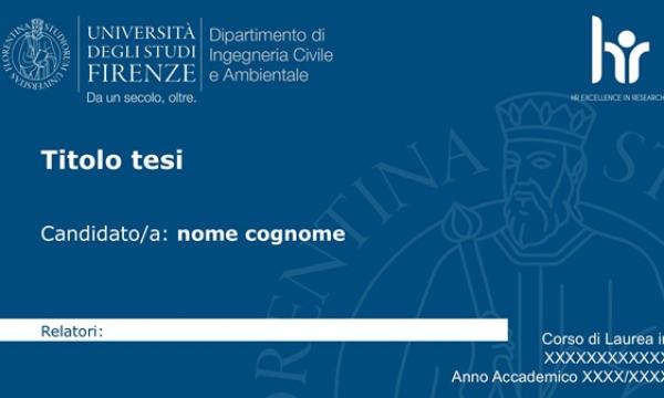 Modello di presentazione per l'esame finale 16:9